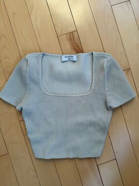 Aritzia Babaton Sculpt Knit Squareneck Top size 2XS